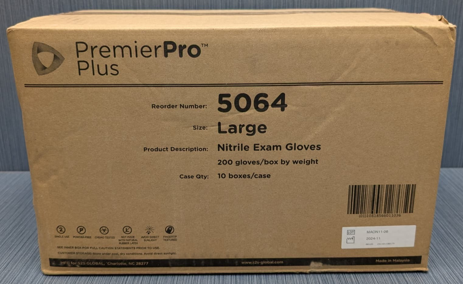 2000 Case of Premier ProPlus 5064 Powder Free Nitrile Gloves Large 2000 Case of Premier ProPlus 5064 Powder Free Nitrile Gloves Large