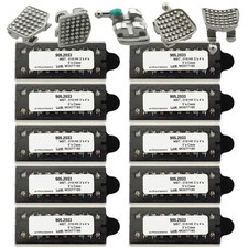 Dental Orthodontic Brackets Mini MBT 018 Metal Twin Braces Ortodoncia 345 Hooks picture