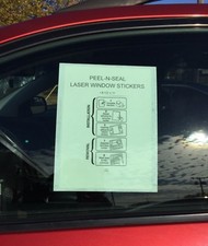 Blank White Laser Window Stickers • 250 Qty.• Form# 8511 • (P7) picture