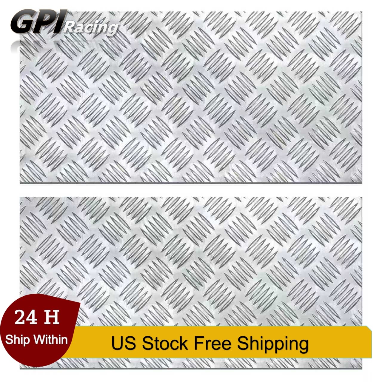 2Pcs Thick Aluminum Diamond Plate 254mm*508mm For Trailer RV Garage 2Pcs Thick Aluminum Diamond Plate 254mm*508mm For Trailer RV Garage