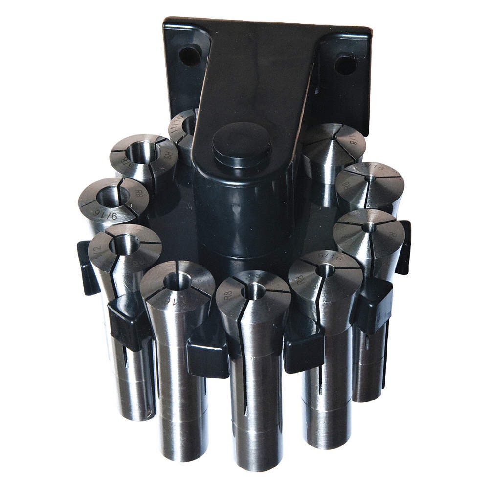DAYTON 5PZP0 Collet Chuck Set,12pc,R8 5PZP0 DAYTON 5PZP0 Collet Chuck Set,12pc,R8 5PZP0