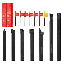 21Pcs 10mm Shank Lathe Turning Tool Holder Boring Bar with Carbide Inserts K8M4 picture