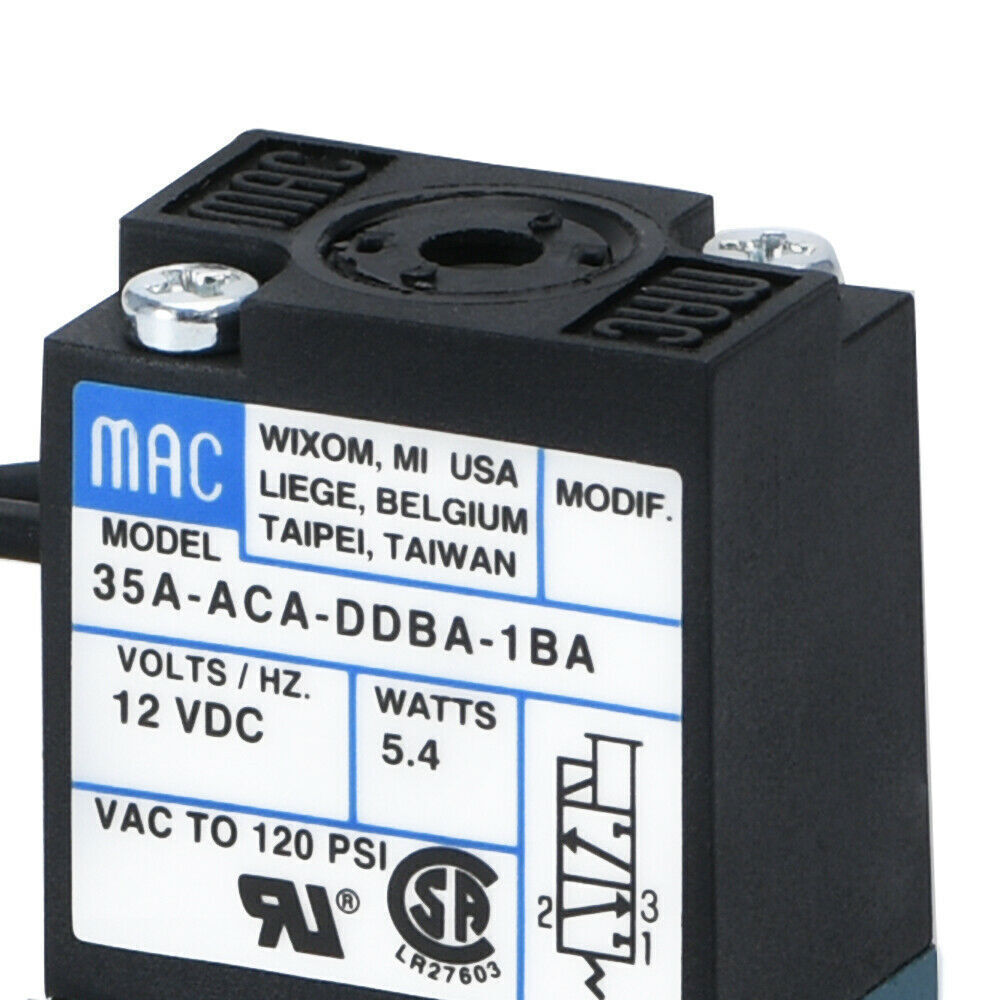 One MAC Boost Control Solenoid Valve 1/8\'\' 35A-ACA-DDBA-1BA DC12V 5.4W