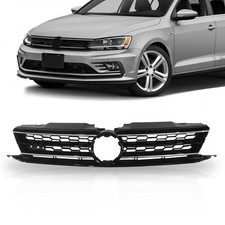 Front Bumper Grille Black/Chrome VW Jetta MK6 2015-2018 picture