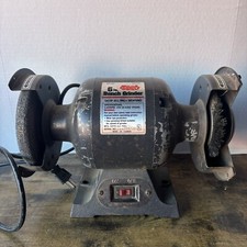 Vintage Collin’s Quality Tool 6” Inch Bench Grinder LF-137 TG14029 picture