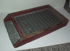NEAT VINTAGE FARM DECOR PIECE - HERSCHEL MFG PEORIA IL CORN OR OAT SIFTER picture