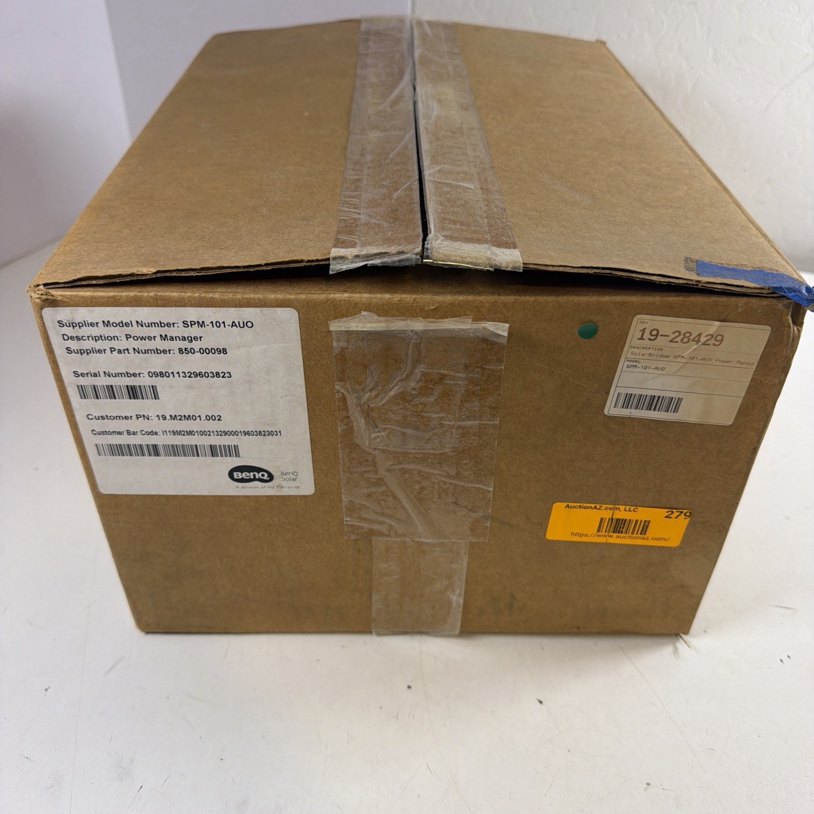 SolarBridge SPM-101-AUO Power Manager Benq Solar Bridge SolarBridge SPM-101-AUO Power Manager Benq Solar Bridge