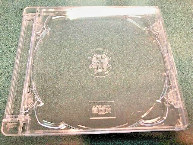 100 PCS NEW CLEAR ORIGINAL SINGLE SUPER JEWEL BOX W/SJB LOGO, LARGE HINGE,O-SJB 