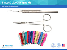 Dental Braces Color Changing Kit, Orthodontic Ties Changing kit ARTMAN picture
