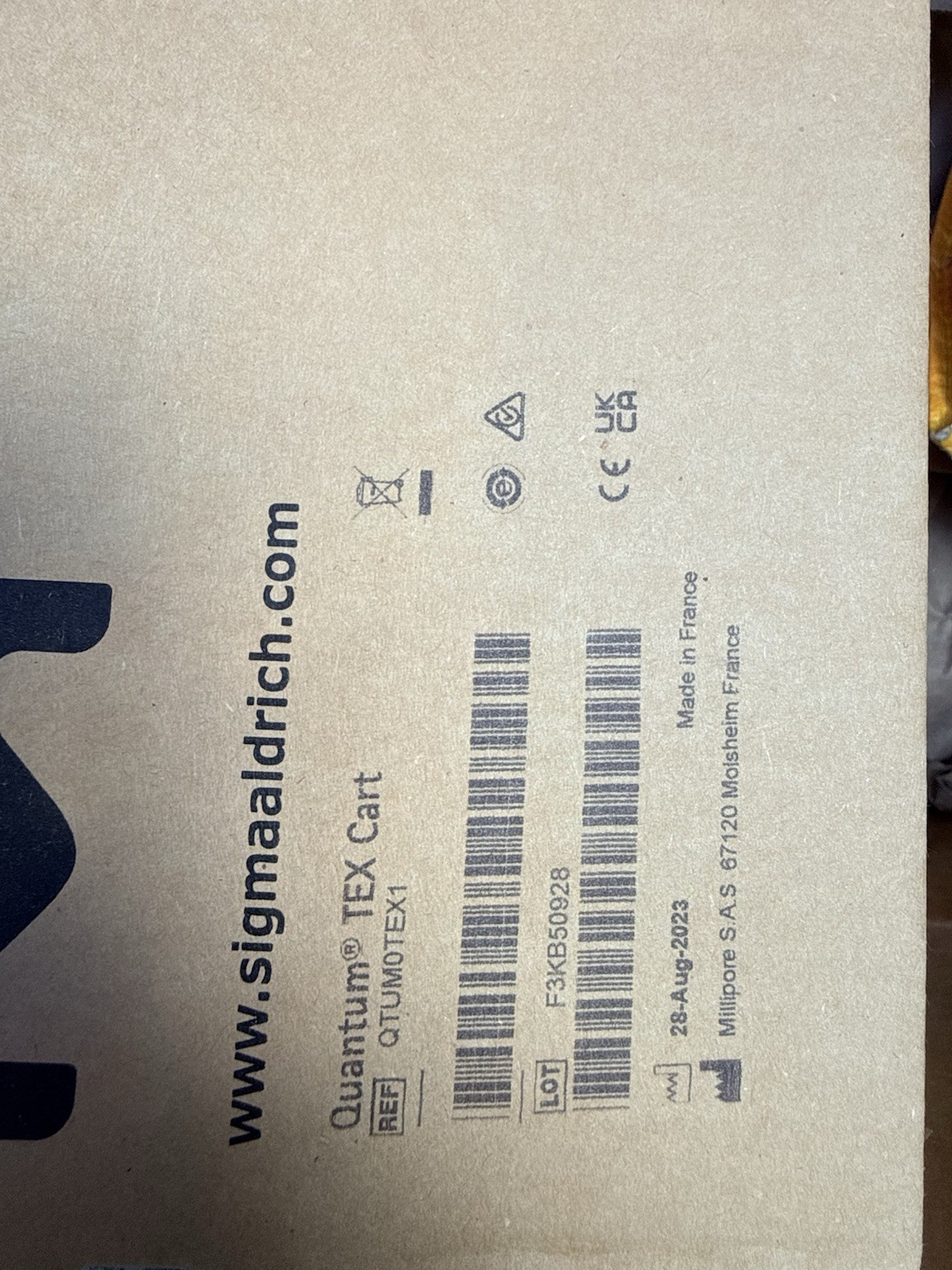 New Millipore Quantum filter QTUM0TEX1 MILLI-Q New Millipore Quantum filter QTUM0TEX1 MILLI-Q