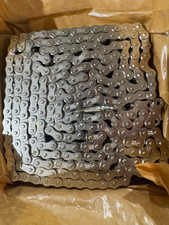 NEW ENUMA 10FT. ROLL STAINLESS ROLLER CHAIN 40-2 RIVET DOUBLE STRAND EK40-2NP picture