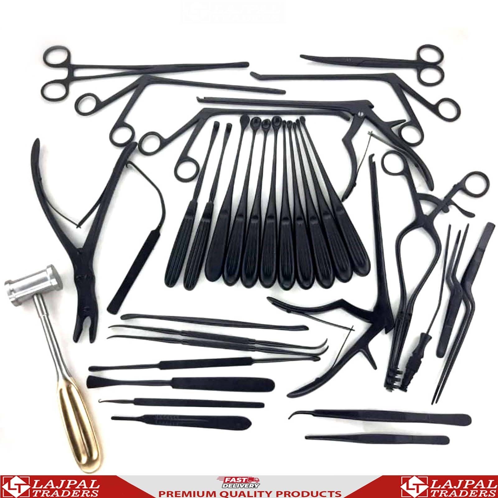 Laminectomy Set 35 PCS Black Coated Surgical Orthopedic Surgical instruments New Laminectomy Set 35 PCS Black Coated Surgical Orthopedic Surgical instruments New
