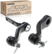A-Premium Set of 2, Front Idler Arm, Pitman Arm, Compatible with Chevrolet & ... picture