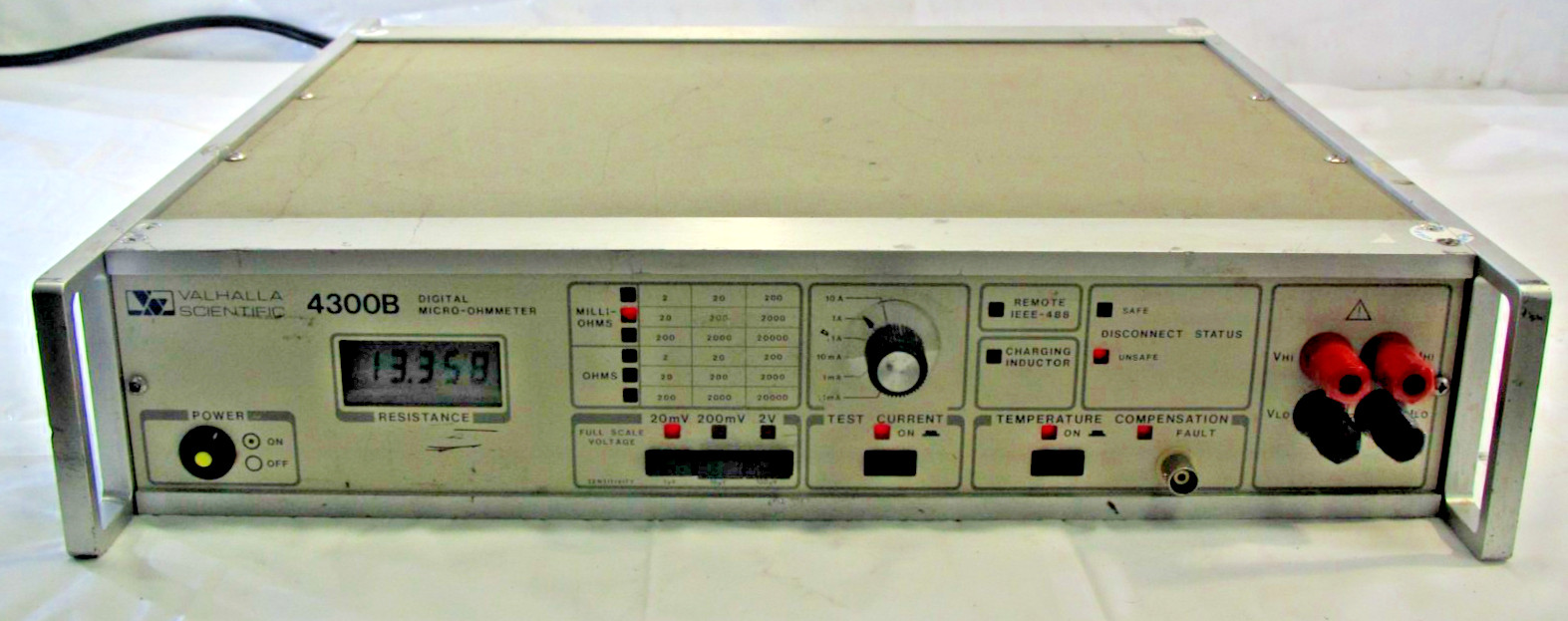 Valhalla Scientific 4300B Digital Micro-Ohmmeter, For Parts/Repair