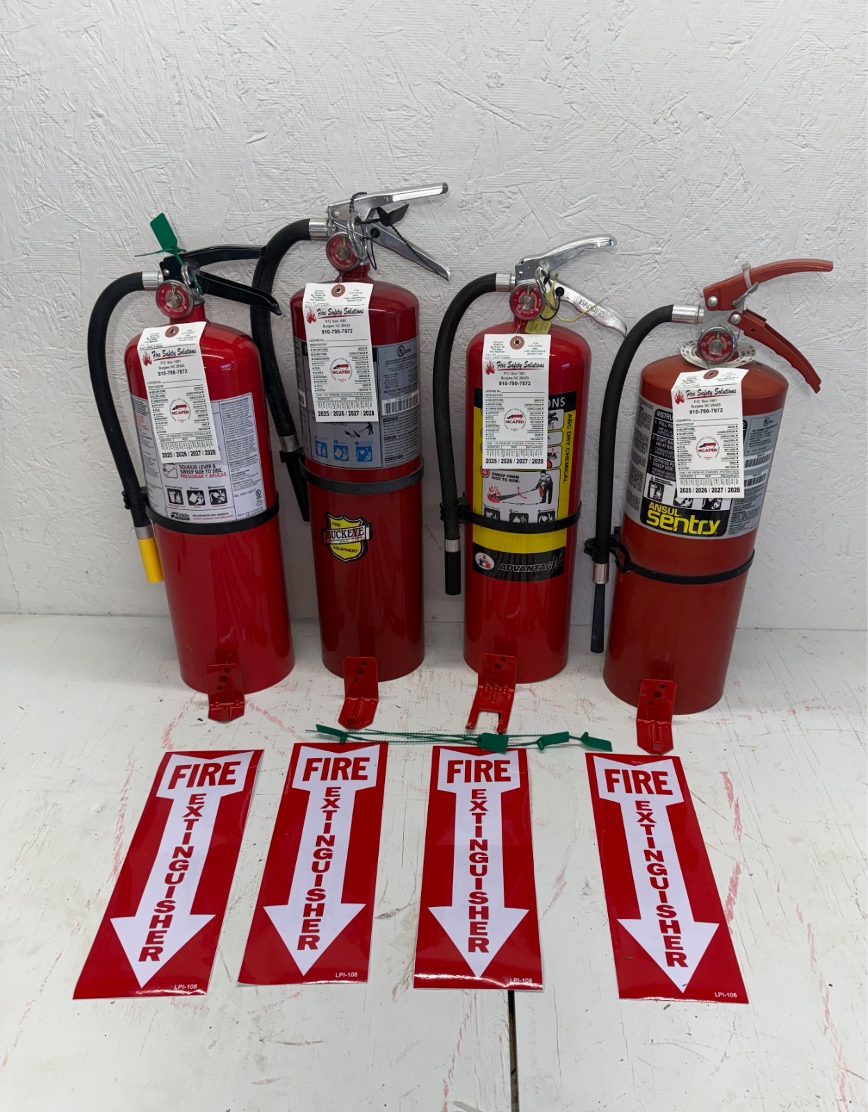 Fire Extinguisher - 10Lb ABC Fire Extinguisher - Lot of 4