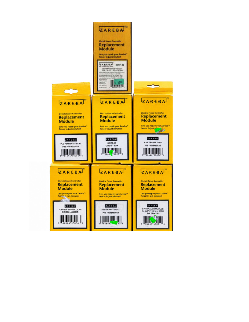 31 NEW Zareba Electric Fence Charger Parts Modules Transformers NOS Wholesale Lo
