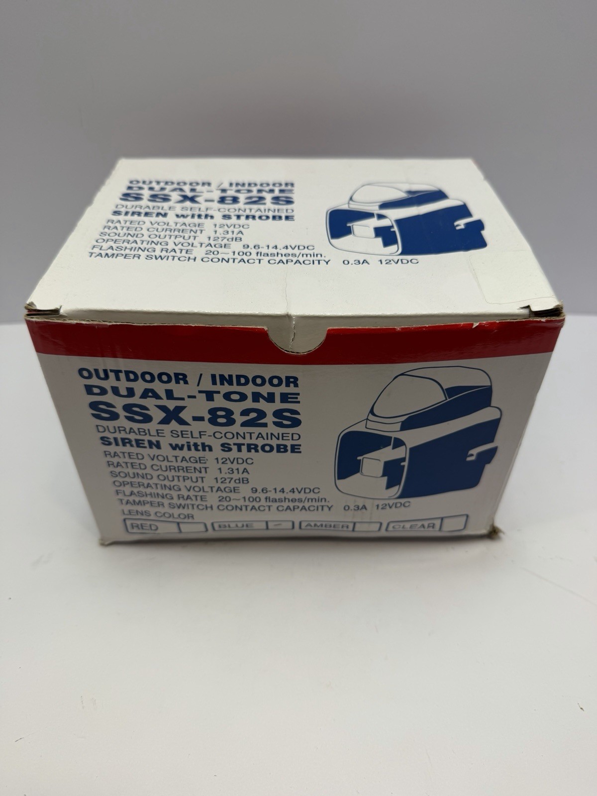 Amseco SSX-82S Outdoor/Indoor Dual-Tone Siren Strobe 12VDC 127dB Amseco SSX-82S Outdoor/Indoor Dual-Tone Siren Strobe 12VDC 127dB