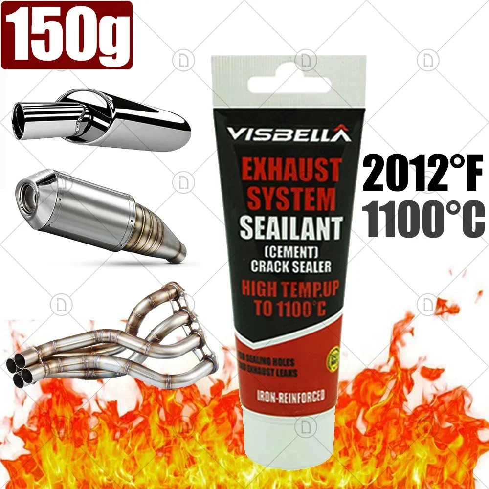 150g High Temp Exhaust Sealant Muffler Repair Paste Heat Resistant Metal Glue 150g High Temp Exhaust Sealant Muffler Repair Paste Heat Resistant Metal Glue