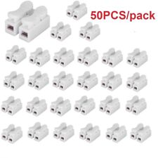 CompStudio 50pcs CH2 Quick Connector Cable Clamp Terminal Block Spring Wire LED picture