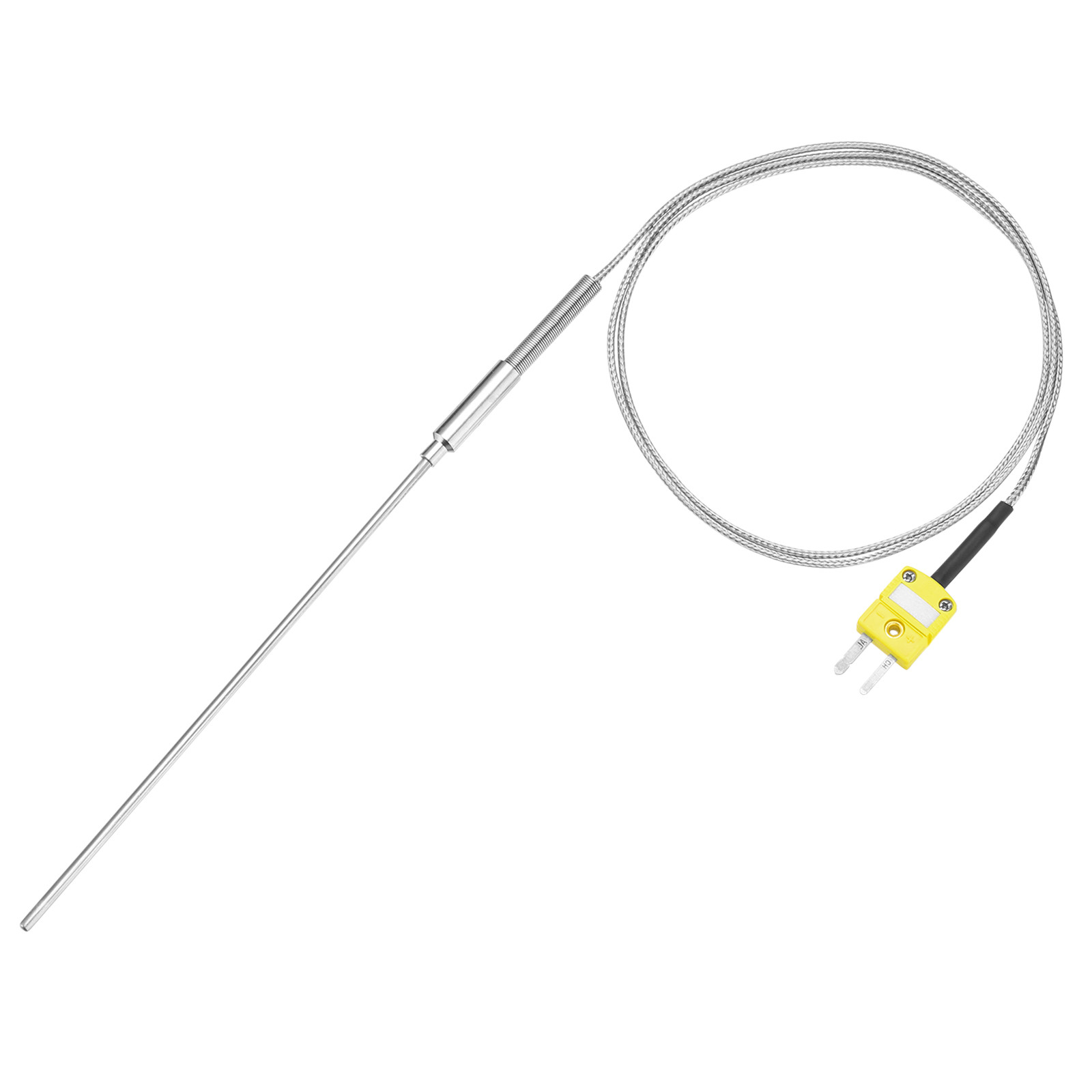 K Type Thermocouple Plug Temperature Sensor Probe -58 to 2012°F Stainless Steel K Type Thermocouple Plug Temperature Sensor Probe -58 to 2012°F Stainless Steel