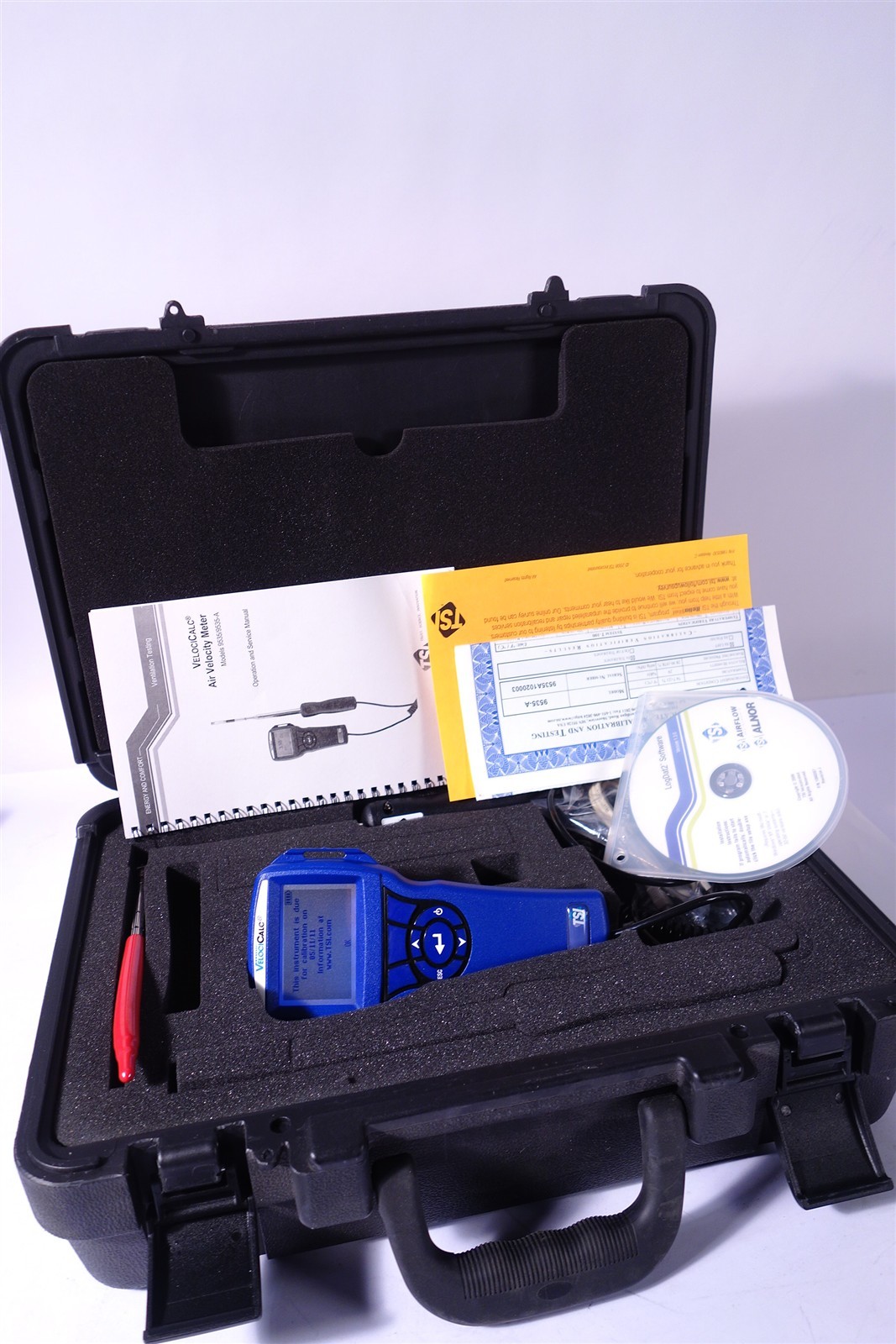 TSI Velocicalc / ALNOR 9535-A Anemometer AIR METER ,0 to 6000 fpm Articulated 