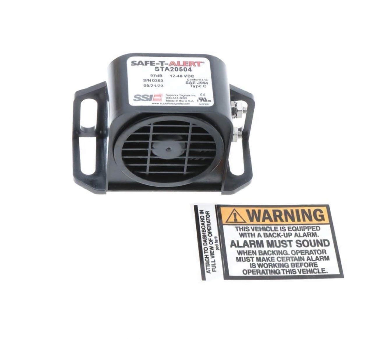 Safe T Alert 2000series Backup Alarm STA 20504 Forklift Truck | 102DB Safe T Alert 2000series Backup Alarm STA 20504 Forklift Truck | 102DB