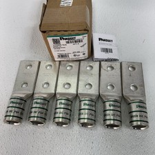 Panduit LCD600-12-6 Long Barrel Copper Lug 2 Hole Stud 1/2