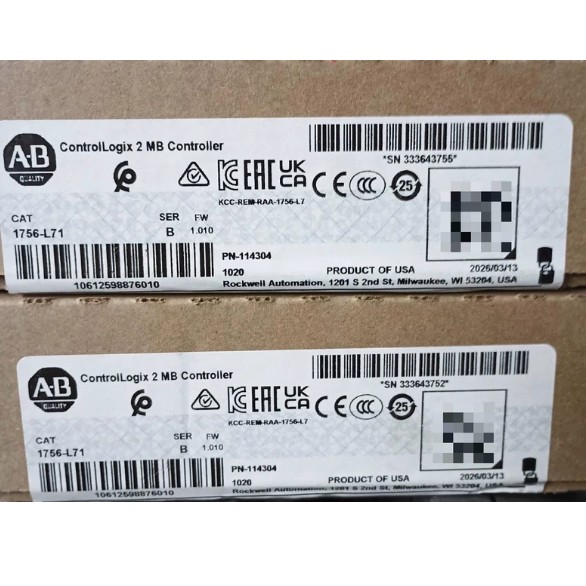 New Sealed 1756-L71 Allen Bradley ControlLogix 2MB Controller PLC 1756L71 New Sealed 1756-L71 Allen Bradley ControlLogix 2MB Controller PLC 1756L71