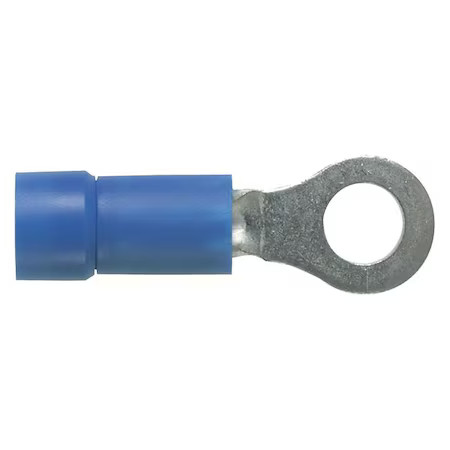 Panduit Pv14-14R-C Ring Terminal, 1/4 In Stud Size, 14 Awg, 600 V, Vinyl Panduit Pv14-14R-C Ring Terminal, 1/4 In Stud Size, 14 Awg, 600 V, Vinyl