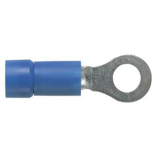 Panduit Pv14-14R-C Ring Terminal, 1/4 In Stud Size, 14 Awg, 600 V, Vinyl picture