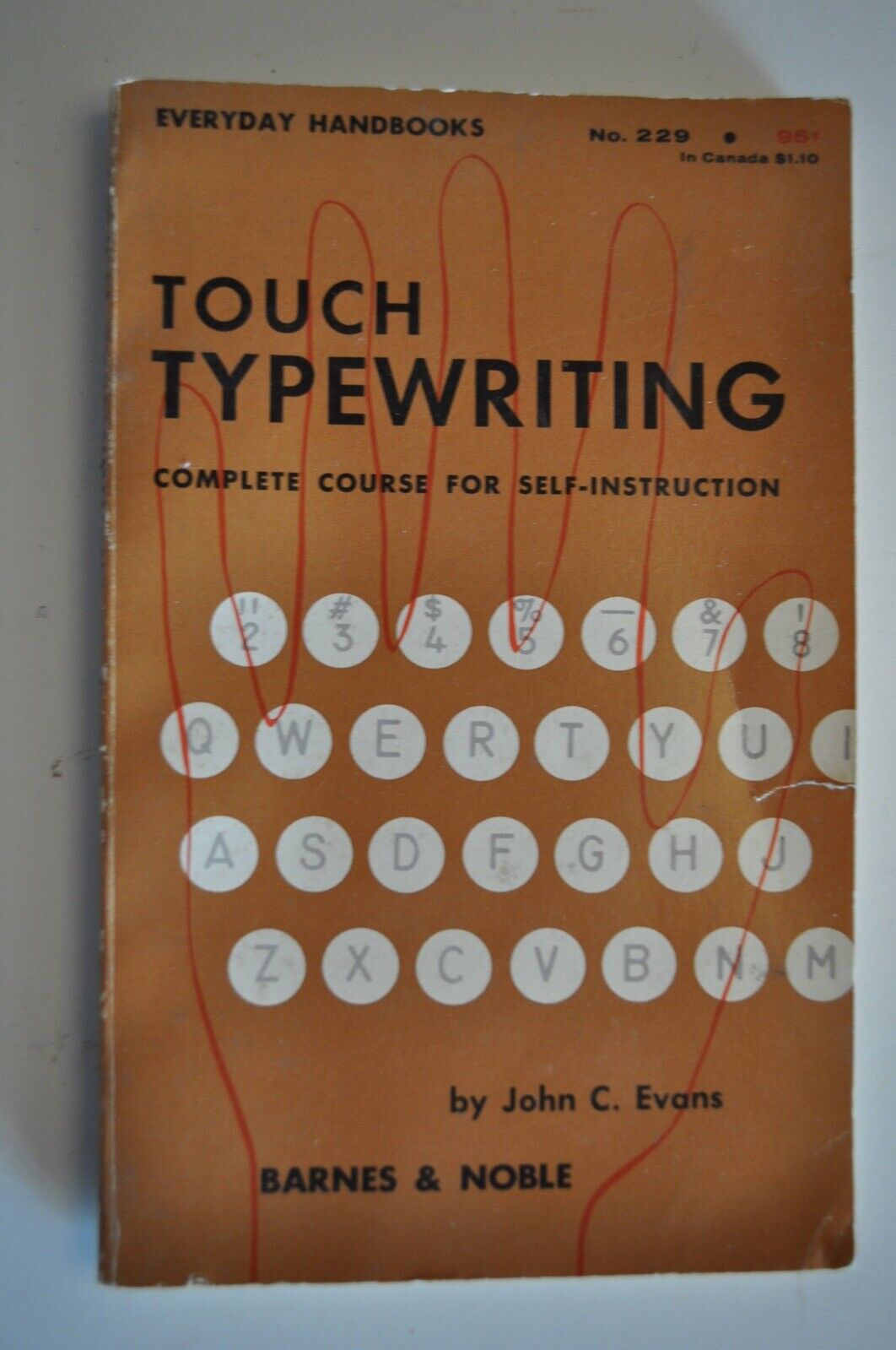 Vintage 1967 Touch Typewriting Book Paperback Barnes & Noble