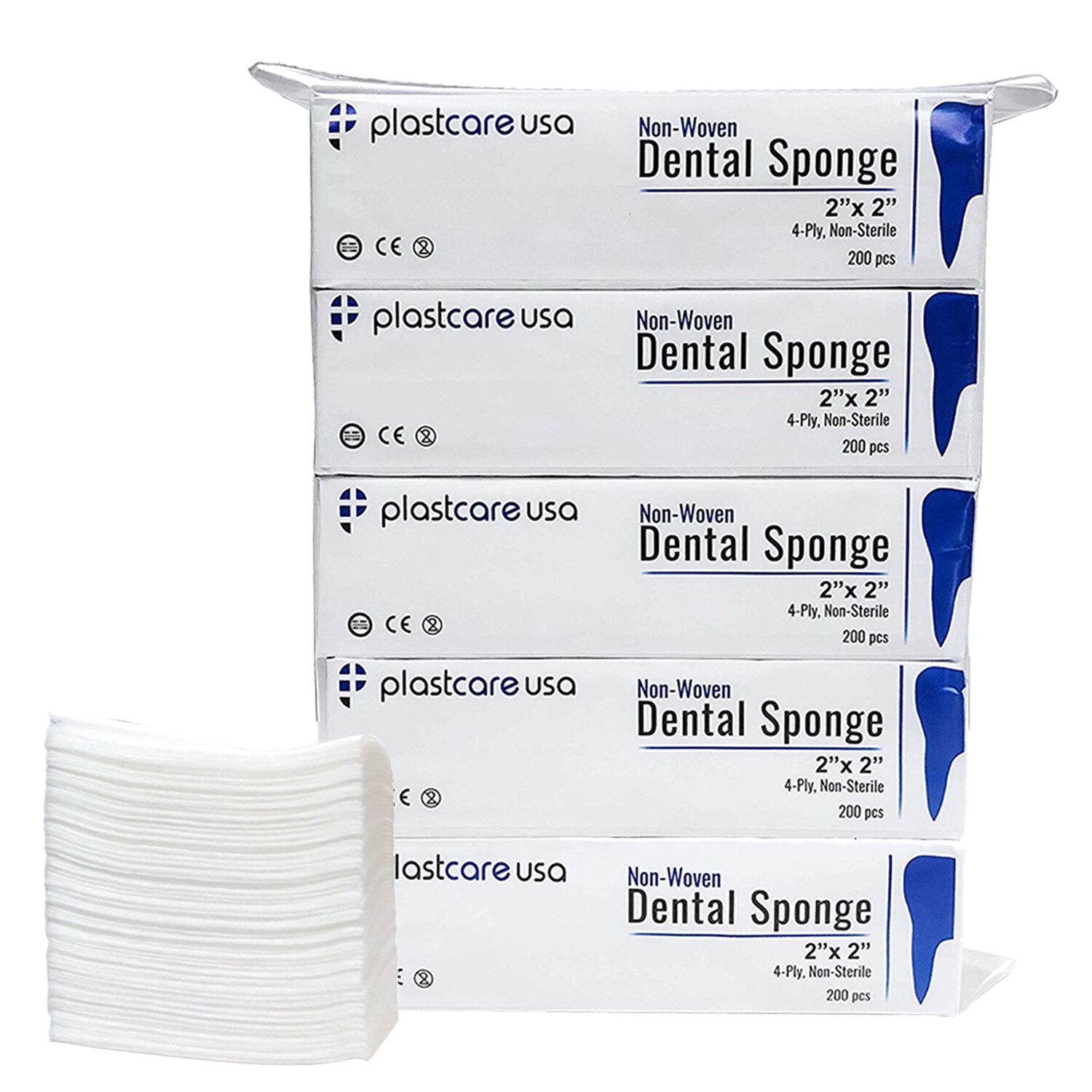 2x2 Dental Gauze Pads, Squares for First Aid Sponges, Non Woven Medical Wipes 2x2 Dental Gauze Pads, Squares for First Aid Sponges, Non Woven Medical Wipes