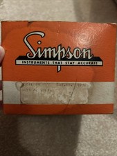 Vintage Simpson Model 59 AC Voltmeter Panel Meter 0-15V Cat No 8751 picture