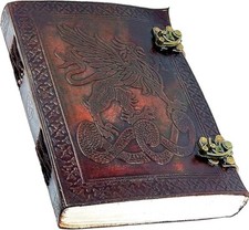 Handmade Vintage Leather Sketchbook – Buy 1 Get 1 Free, Large Notebook, 200 Page picture