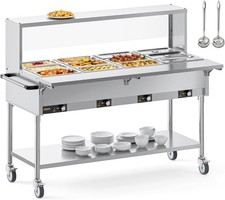 ROVSUN 96QT Electric Commercial Food Warmer 2000W, 12-Pan Steam Table 8QT/Pan picture