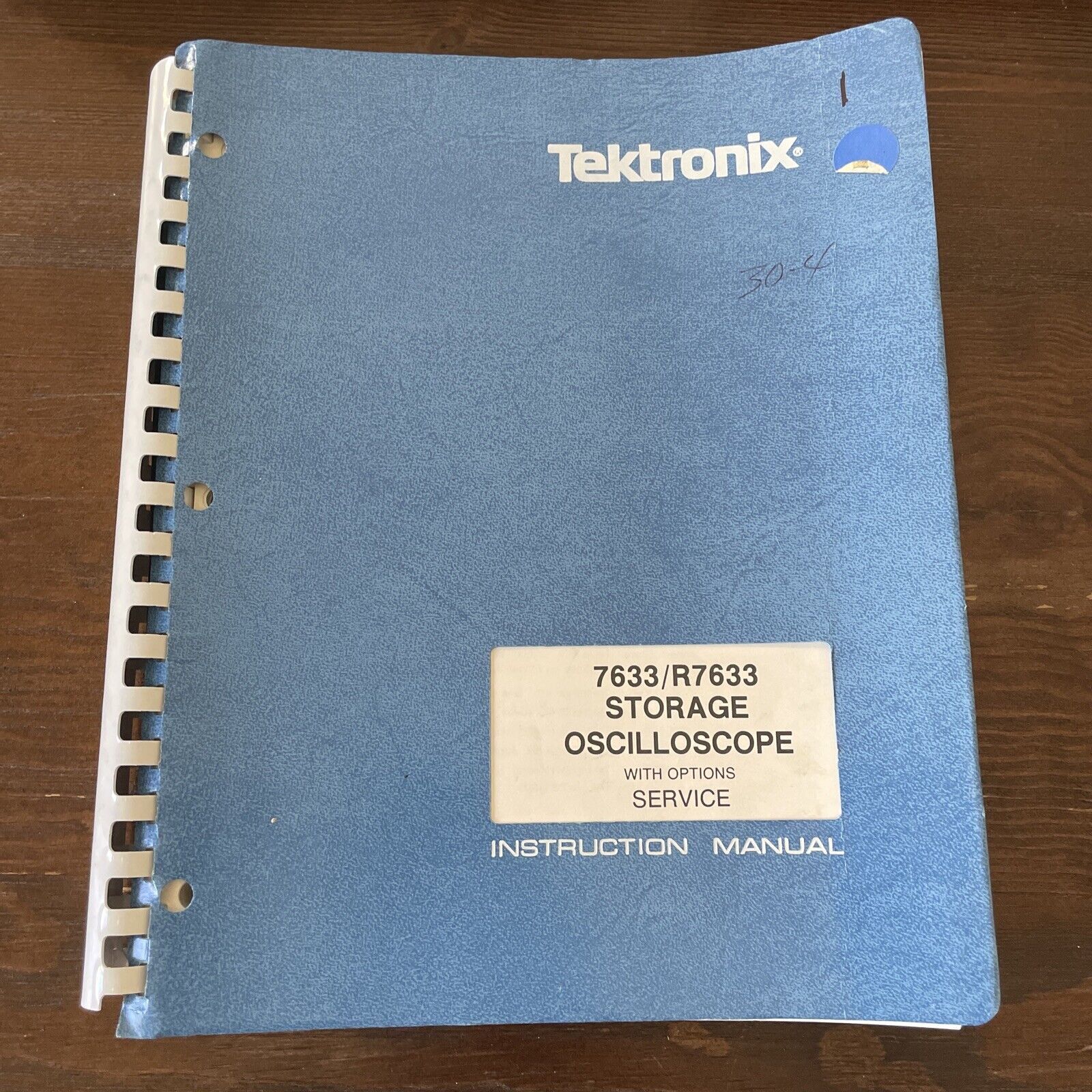 Tektronix 7633/R7633 Storage Oscilloscope Options Service Manual 070-1767-00