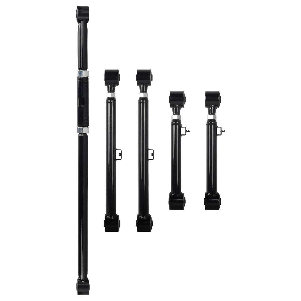 5Pcs Adjustable Rear Lower&Upper Control Arm & Track Bar for 2009-2024 RAM 1500
