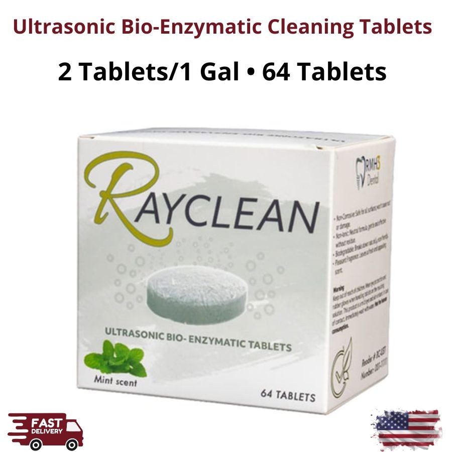 64/Box Dental Ultrasonic Bio-Enzymatic Cleaning Tablets General 2 Tabs/1 Gallon 64/Box Dental Ultrasonic Bio-Enzymatic Cleaning Tablets General 2 Tabs/1 Gallon