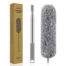 Extra Long Microfiber Duster with 100 Inch Extension Pole Gray picture