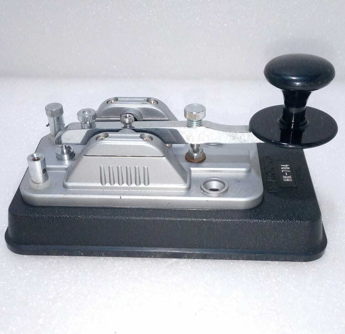 HI MOUND HK-704 Morse Code Telegraph Key Keyer Ham Radio With Paddle HK704