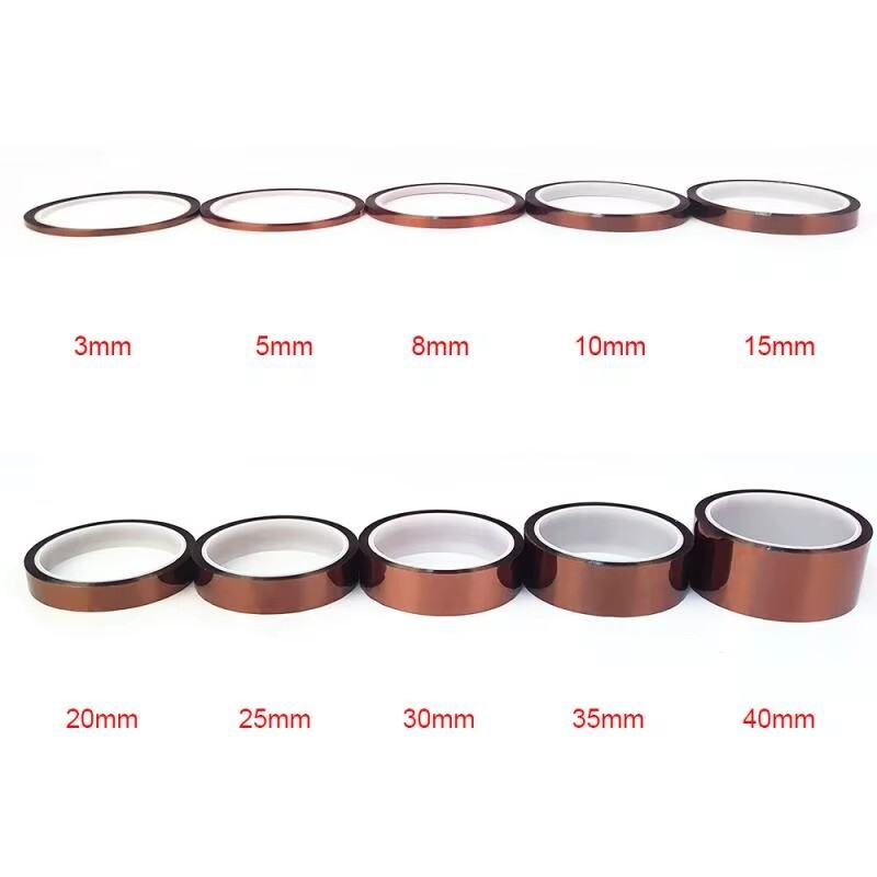 High Temperature Kapton Polyimide Tape - Various Sizes (Ships from PA, USA) High Temperature Kapton Polyimide Tape - Various Sizes (Ships from PA, USA)