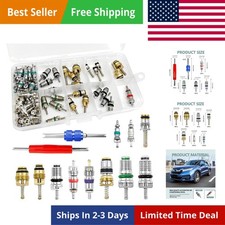 102Pcs Air Conditioning Valve Core - Valve Cores Accessories A/C R12 R134a Ac... picture