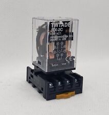 TWTADE/JTX-2C MK2P-I DPDT Power Relay with Plug-in Terminal Socket Base DC 12... picture
