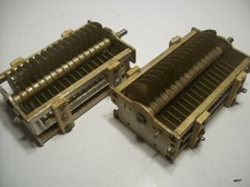 Lot of 2 Vintage HAMMARLUND AIR VARIABLE CAPACITORS, RADIO RECEIVER, TRANSMITTER picture