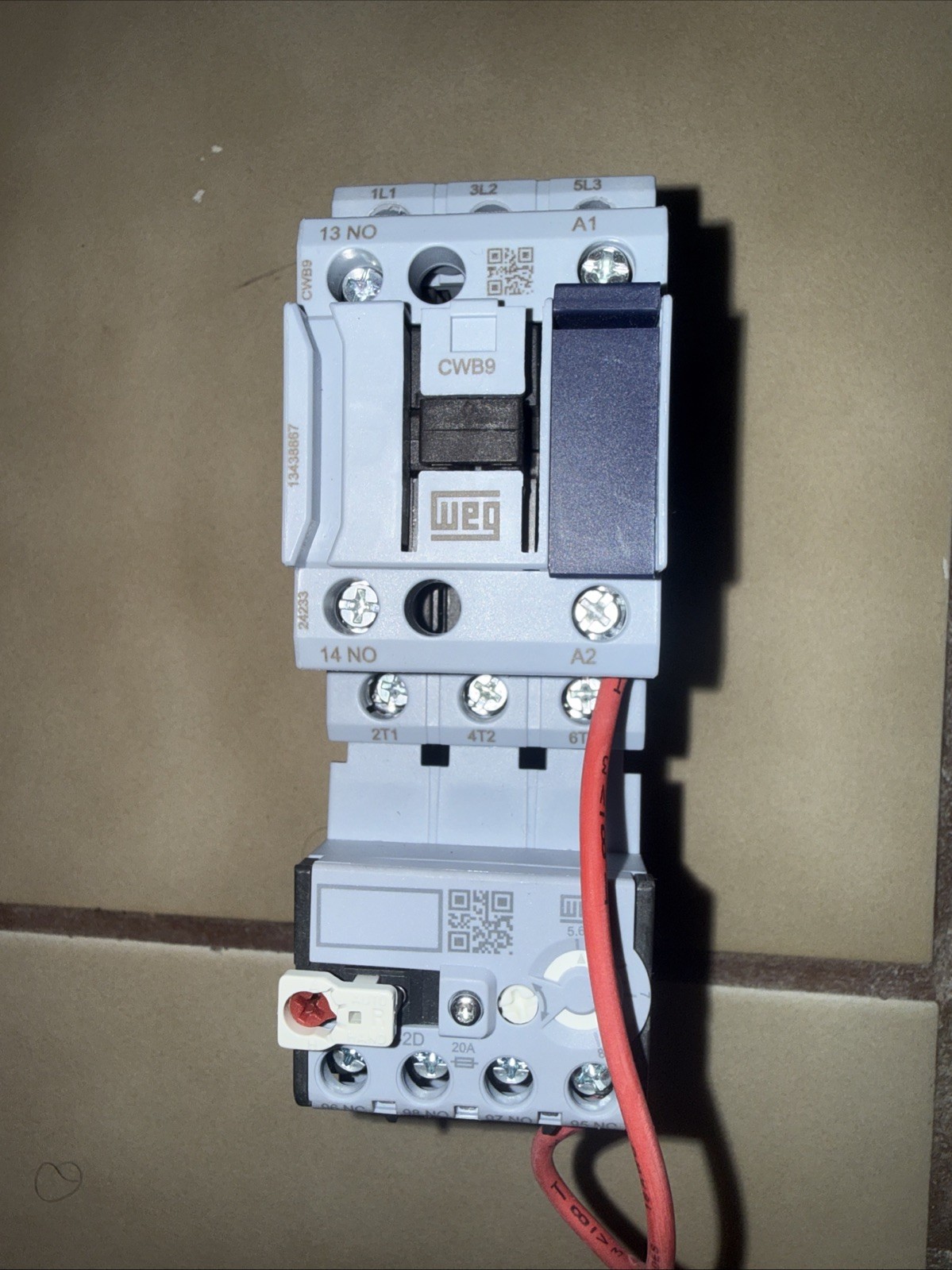 Weg CWB9 Contactor 24v Coil With RW27-2D Thermal Overload New Open Box