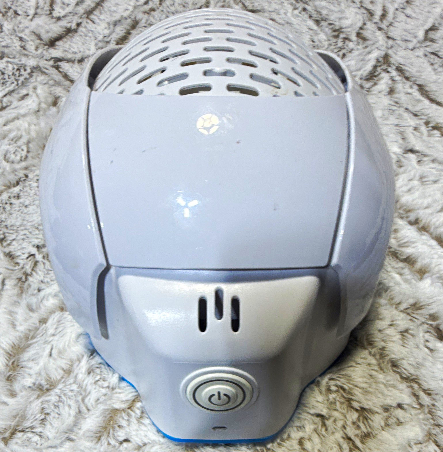Infrared Light Therapy Cap Helmet for Head, Plastic, White/Blue, Power Adapter Infrared Light Therapy Cap Helmet for Head, Plastic, White/Blue, Power Adapter
