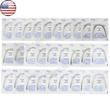 US 100Pcs Dental Ortho Super Elastic Niti Arch Wire Round Rectangular Ovoid picture