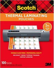 Scotch Thermal Laminating Pouches, 8.9 x 11.4