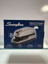NEW Swingline Optima 20 Electric StaplerDesktop, Auto/Manual, 20 Sheets, Silver picture