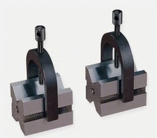 New Starrett 278 Precision V Blocks (Pair) With Clamps, 1